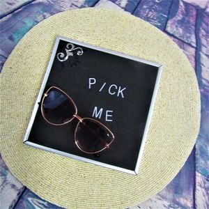 Aldo Thalima Cat Eye Cut Out Sunglasses